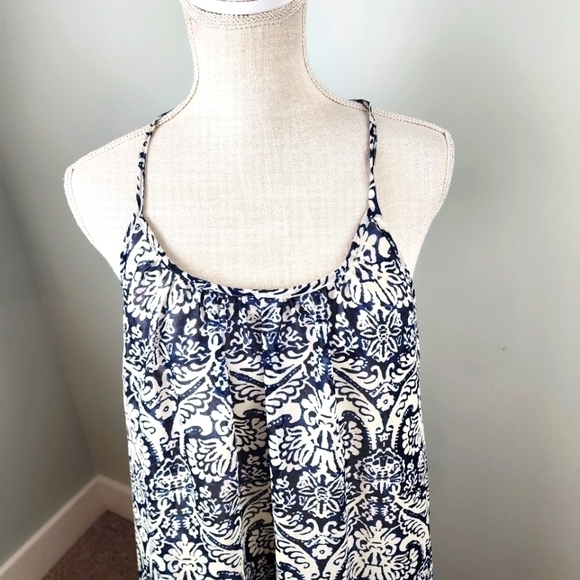 Truth Women’s Floral Racerback Spagetti Strap Hi Low Hem Dress Size Small - Picture 2 of 7